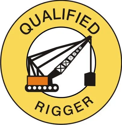 Qualified Rigger Hard Hat Sticker Hm-140 1