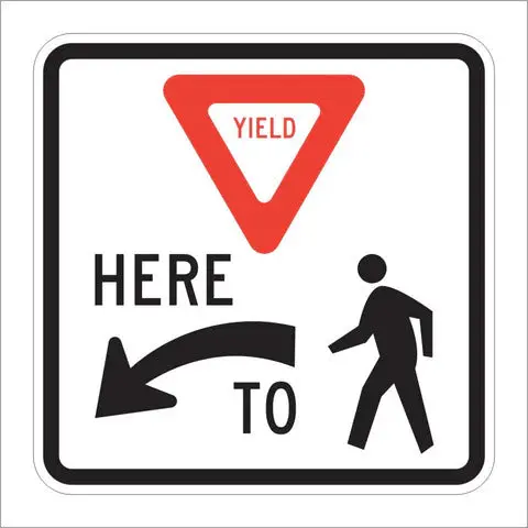 R1-5 Yield Here To Peds Sign 1