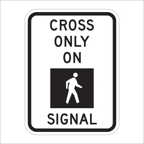 R10-2 Cross Only On Signal Sign 1