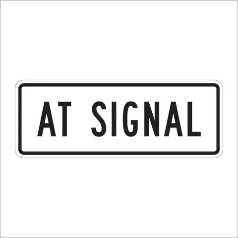R10-31P At Signal Sign 1