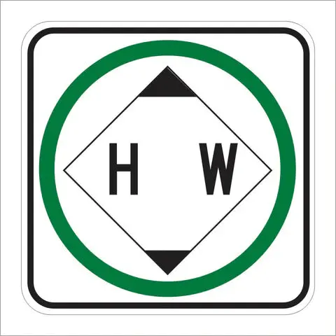 R103 (Ca) Hazardous Waste Permitted Sign 1