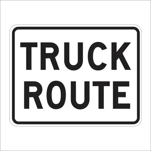 R14-1 Truck Route Sign 1