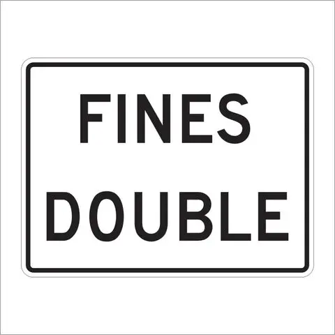 R2-6Ap Fines Double Sign 1