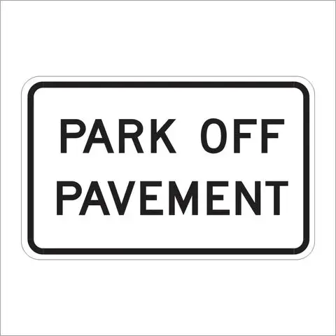 R25 (Ca) Park Off Pavement Sign 1