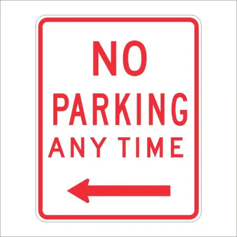 R28a (Ca) No Parking Any Time Sign 1