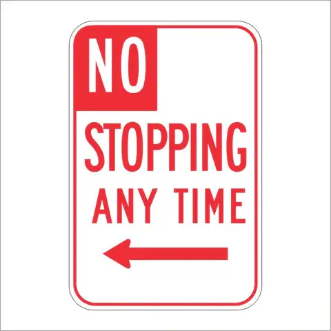 R28(S) (Ca) No Stopping Anytime Sign 1