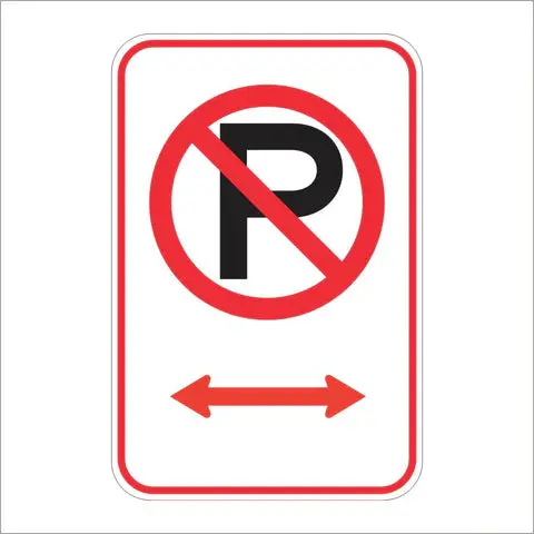 R30e (Ca) No Parking (Arrow Symbol) Sign 1
