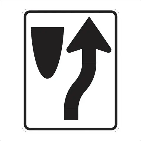 R4-7 Keep Right (Symbol) Sign 1
