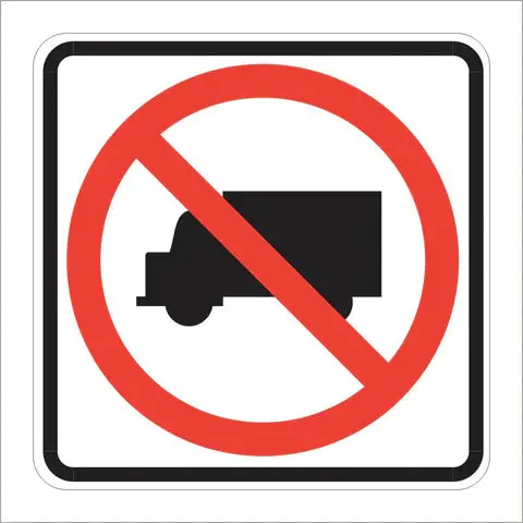 R5-2 No Trucks (Symbol) Sign 1