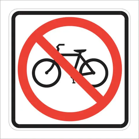 R5-6 No Bicycles Sign 1