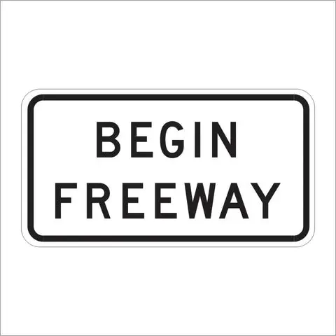 R57 (Ca) Begin Freeway Sign 1