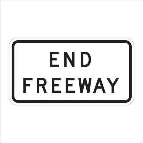 R58 (Ca) End Freeway Sign 1