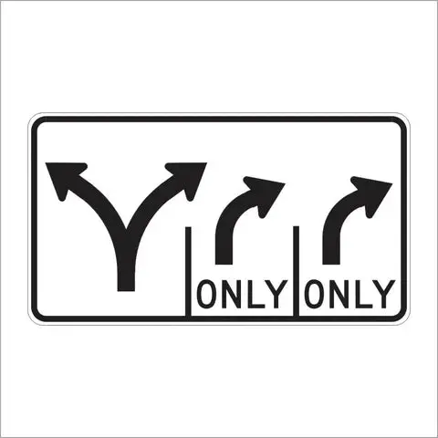 R61-24 (Ca) Intersection Lane Control Sign 1