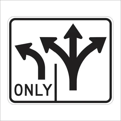 R61-32 (Ca) Intersection Lane Control Sign 1