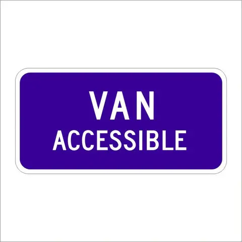 R7-8B Van Accessible Sign 1