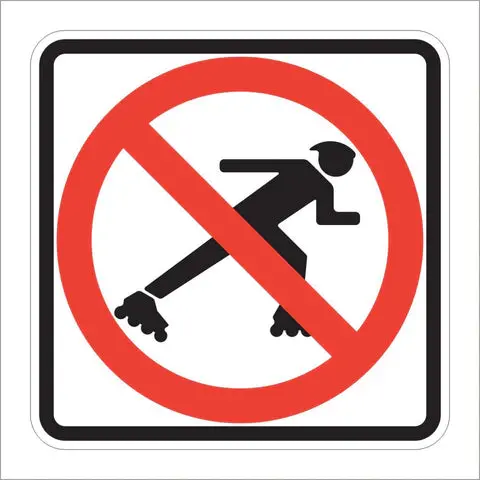 R9-13 No Skaters Sign 1