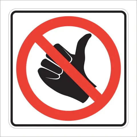 R9-4 No Hitch Hiking (Symbol) Sign 1