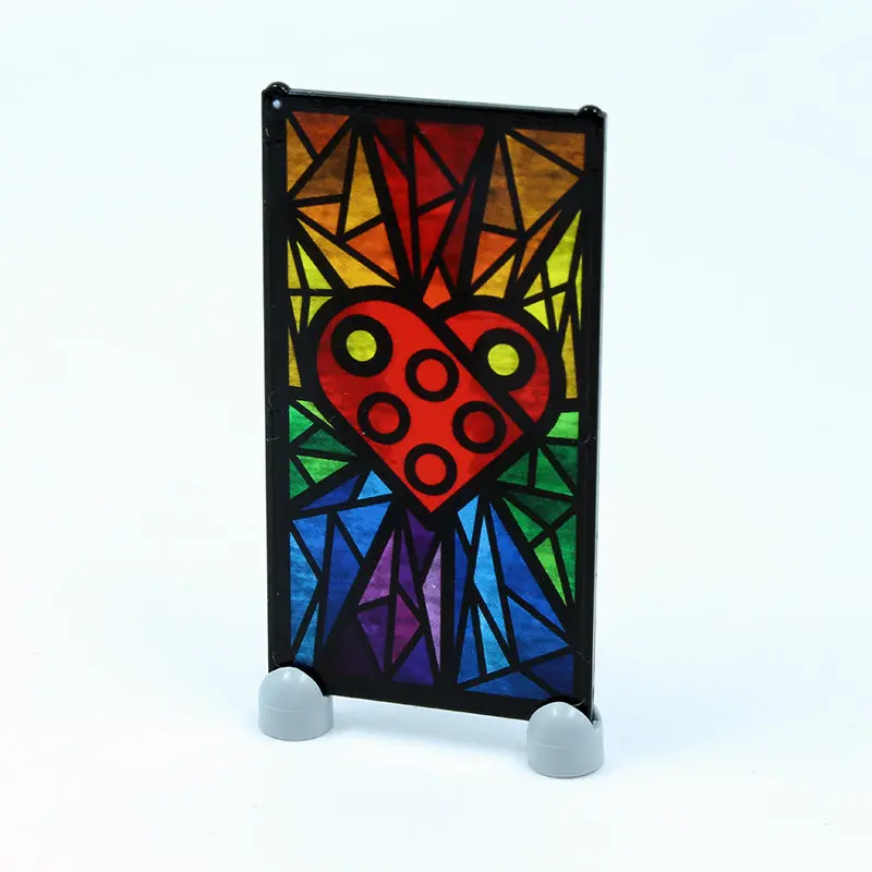 Rainbow Heart - Stained Glass 1