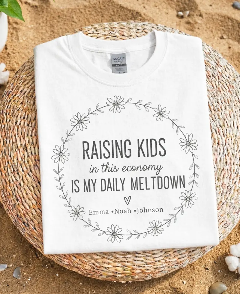 Raising a Kid in This Economy: Daily Meltdown Cotton T-Shirt