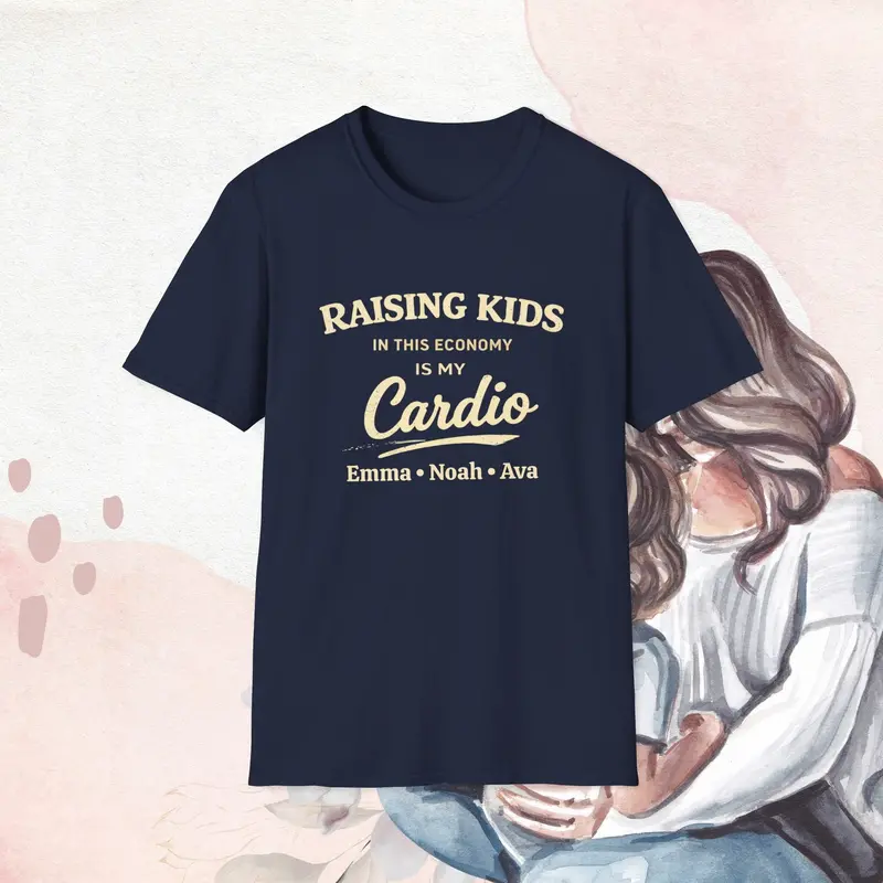 Raising Kids In This Economy Is My Cardio Cotton Tee 2