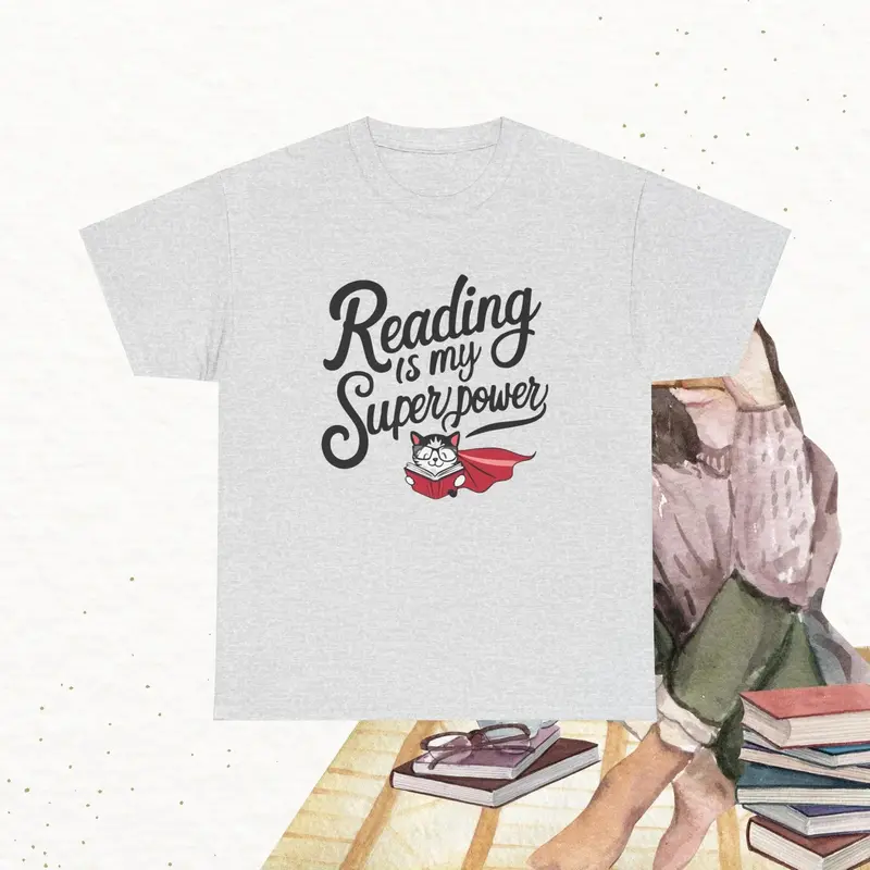 Reading Is My Superpower Cotton Tshirt 10