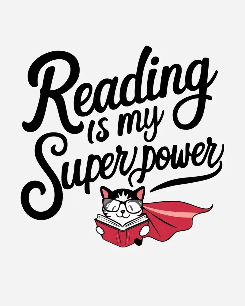 Reading Is My Superpower Cotton Tshirt 2