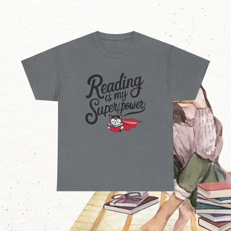 Reading Is My Superpower Cotton Tshirt 9