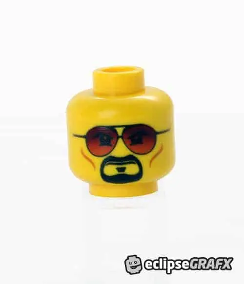 Red Aviator Glasses - Male - Yellow 1