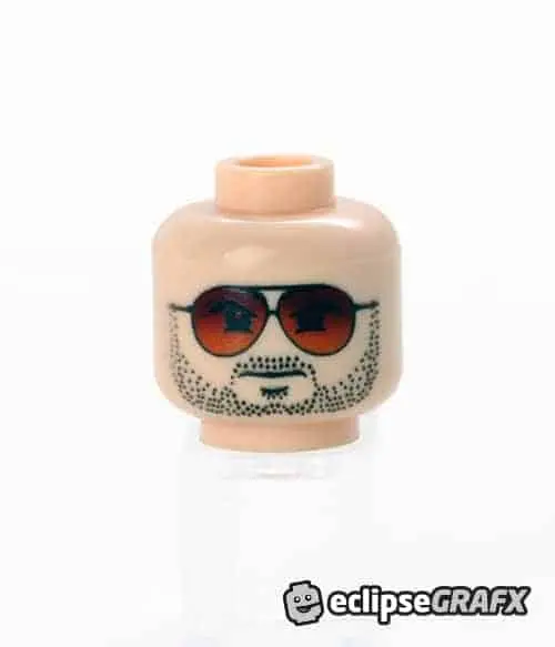 Red Aviator Stubble - Male - Lt Flesh 1