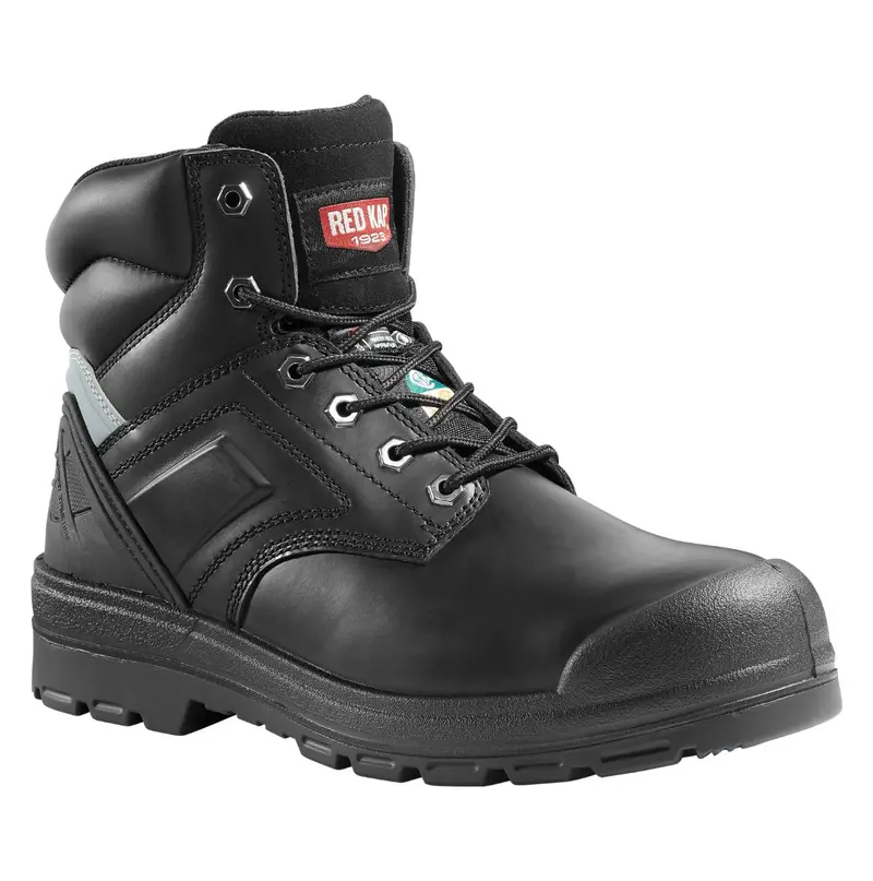 Red Kap Barrett Men's 6" Steel Toe Waterproof Work Safety Csa Boot 1036Bk - Black 1