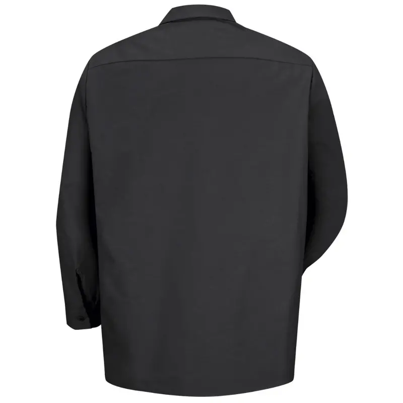 Red Kap Men's Long Sleeve Industrial Work Shirt - Black 3