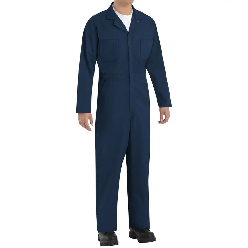 Red Kap Men's Twill Action Back Coverall With Chest Pockets Ct10nv/Ct10nv Os - Navy 1
