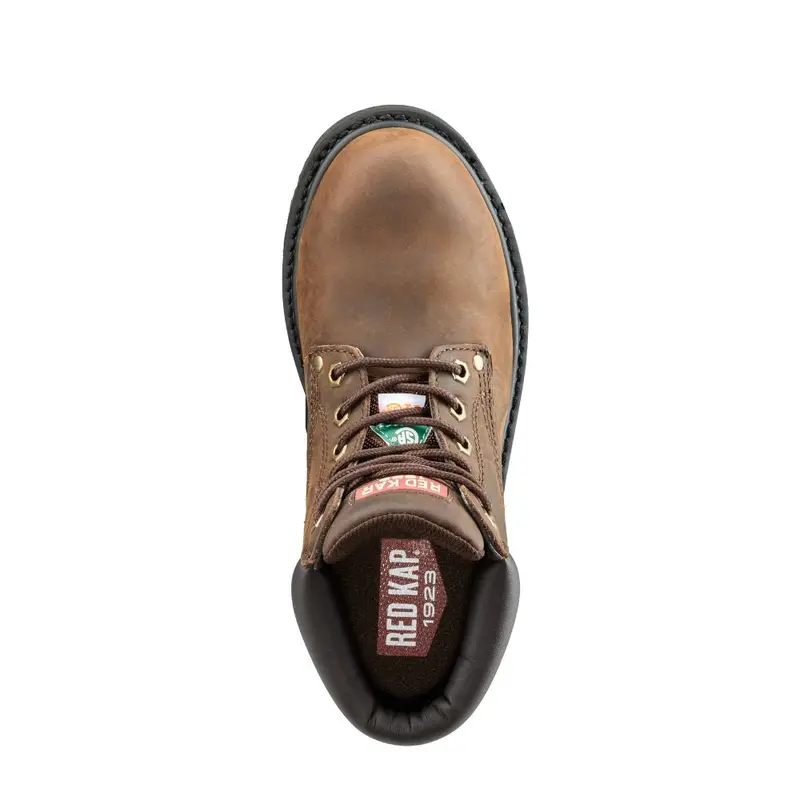 Red Kap Unisex 6" Steel Toe Work Safety Csa Boot Cf23101abr - Brown 7