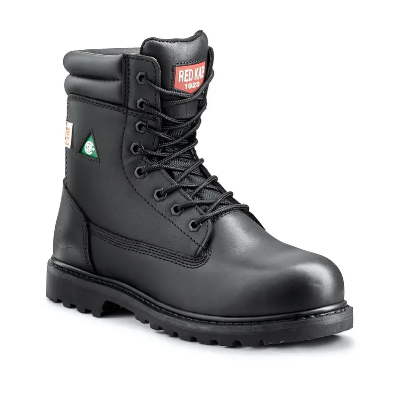 Red Kap Unisex 8" Steel Toe Work Safety Csa Boot Cf23100abk - Black 1