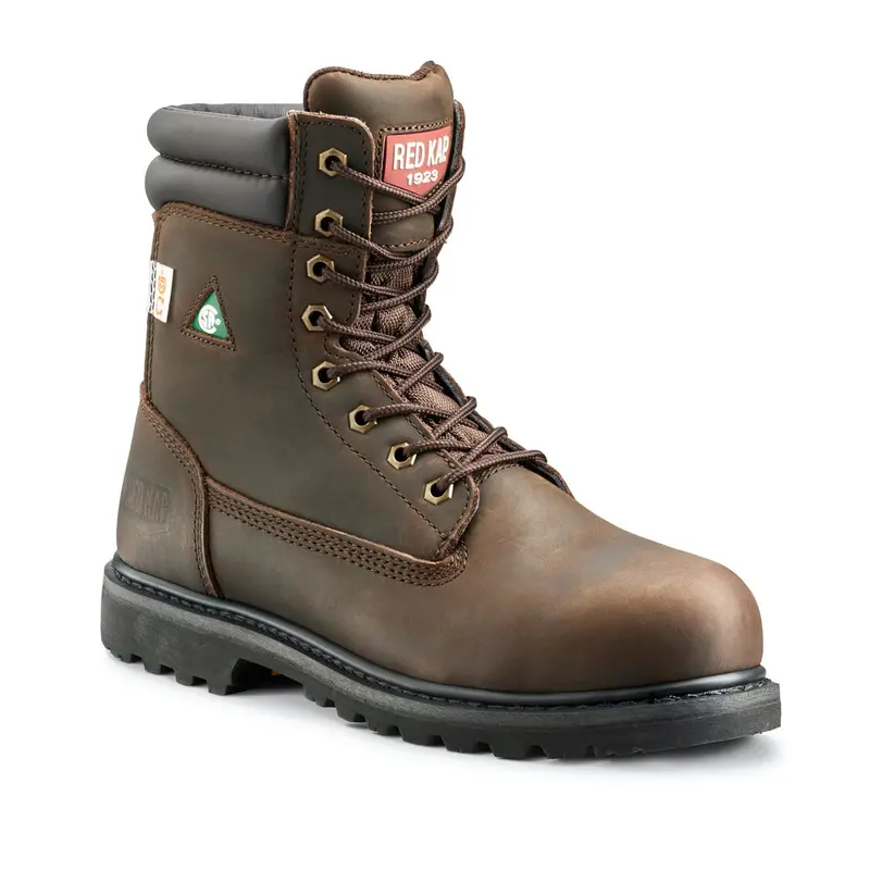 Red Kap Unisex 8" Steel Toe Work Safety Csa Boot Cf23100abr - Brown 1