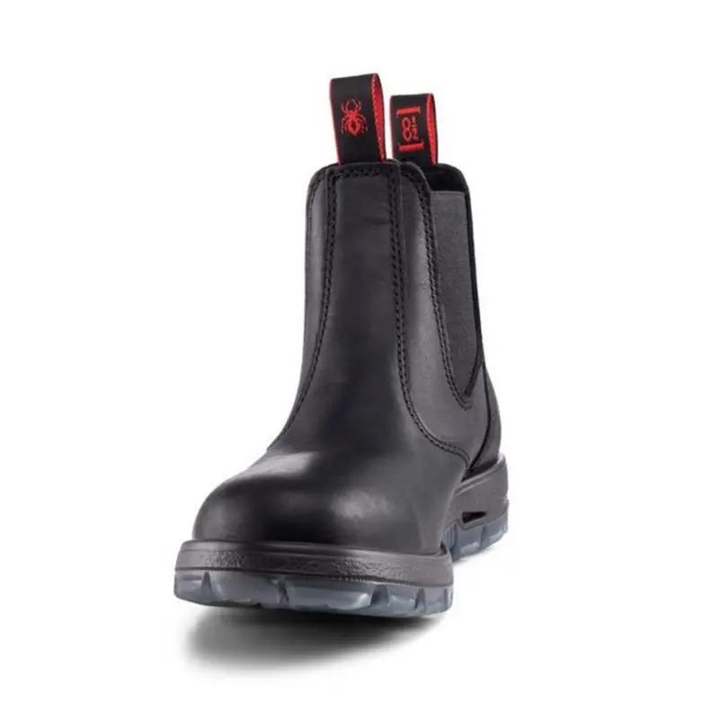 Redback Bobcat Unisex Slip On Steel Toe Work Boot Psbbk - Black 4