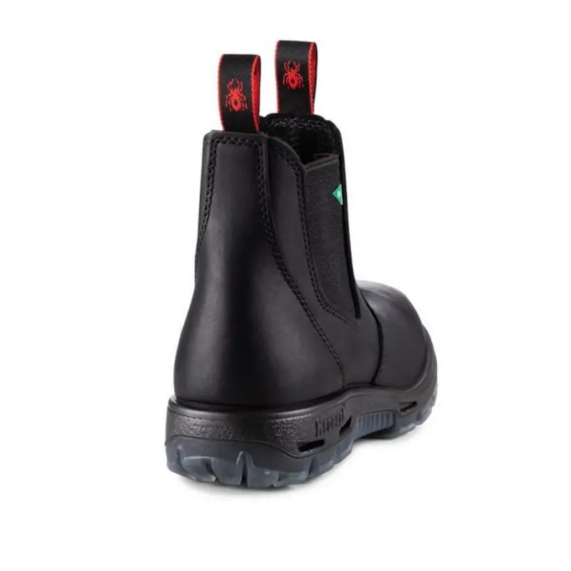 Redback Bobcat Unisex Slip On Steel Toe Work Boot Psbbk - Black 5
