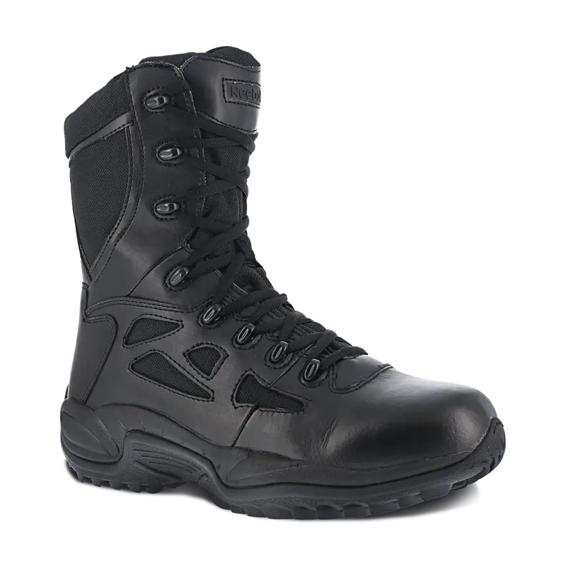Reebok Men's 8" Stealth Side-Zipper Soft Toe Work Boots #Rb8875 1