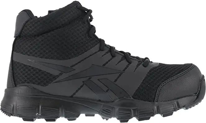 Reebok Mens Dauntless Ultra Light Seamless 5" Athletic Hiker With Side-Zip-Black Rb4507 1