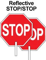 Reflective Stop/Stop 1
