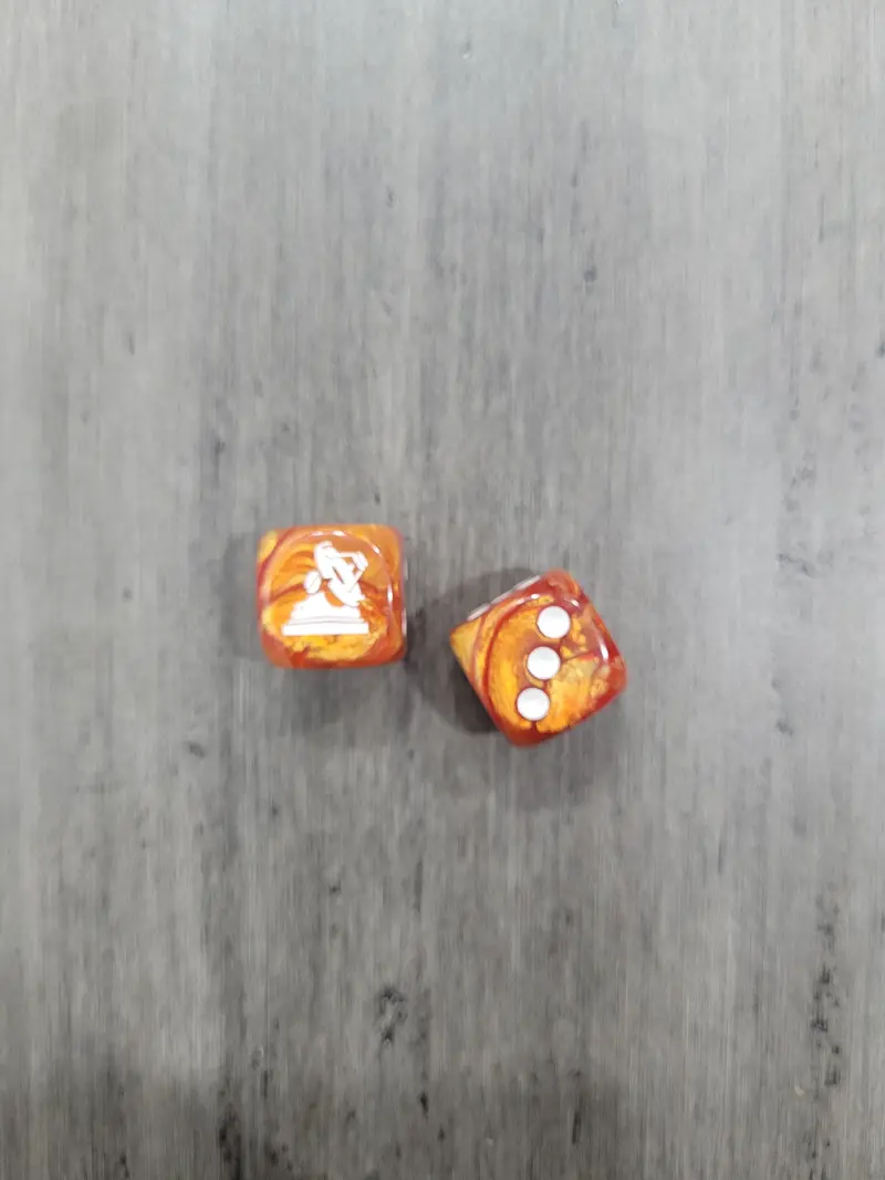 Renegade Hpg Dice (Pair) Orange 1