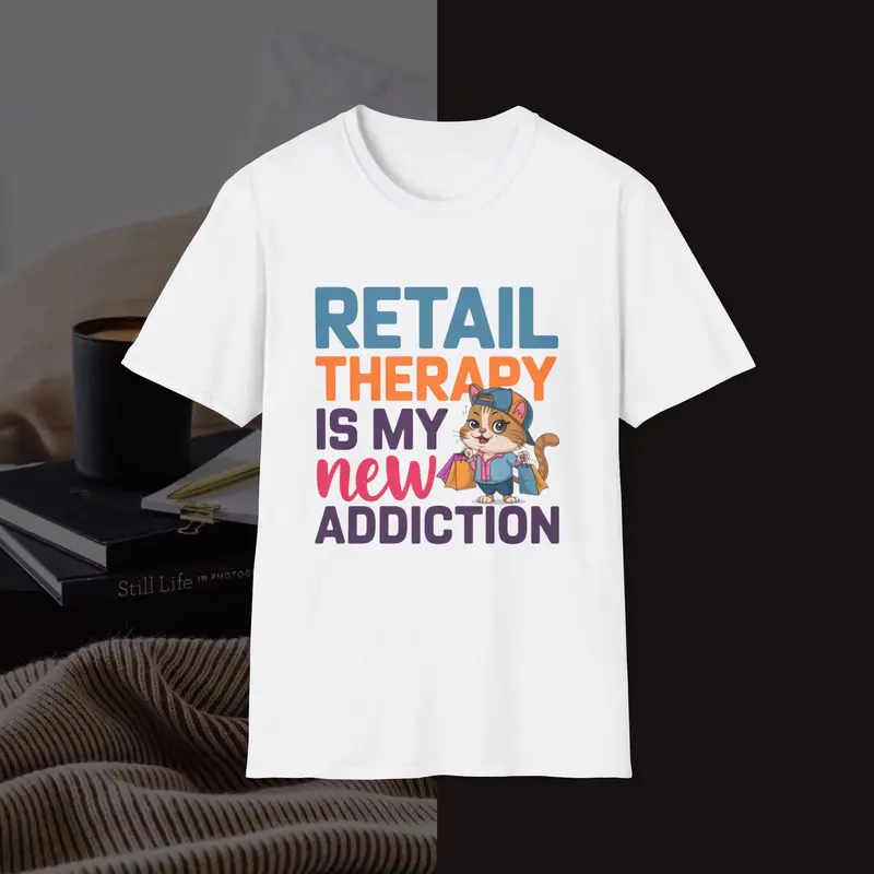 Retail Therapy Idiom Unisex Softstyle T-Shirts 4