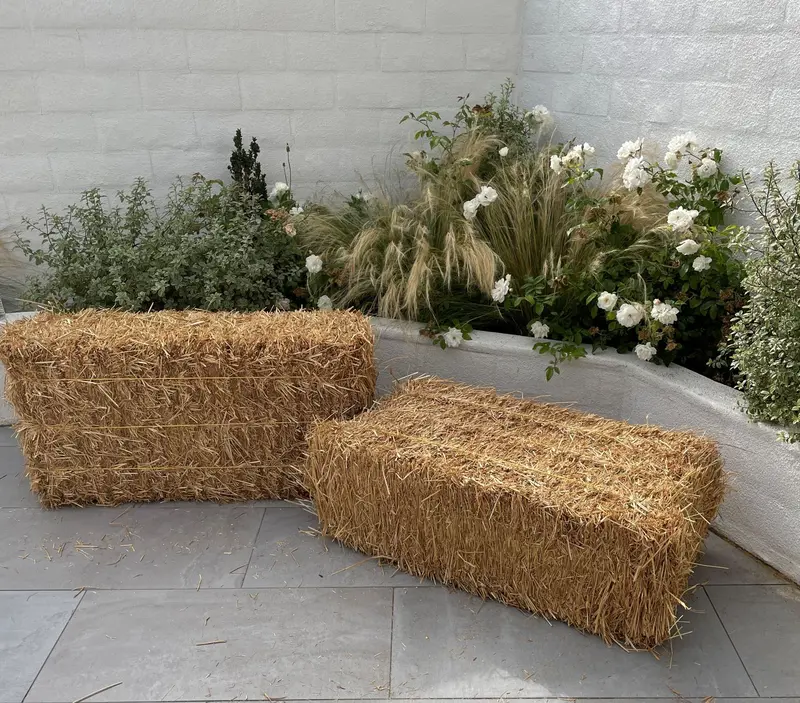 Rice Straw Bales - Certified Weed Free (Biodegradable) - 46" X 15" X 22" - Made In The Usa 10