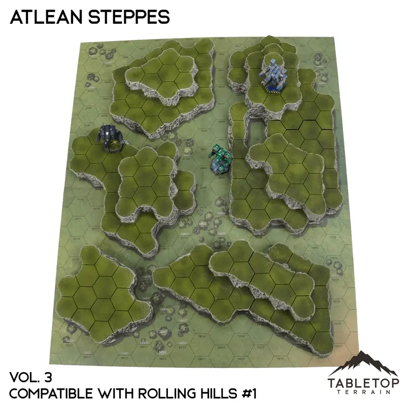 Rolling Hills #1 Compatible Map Hill Sets - Atlean Steppes 2