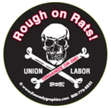 Rough On Rats Skull & Cross Bone Hard Hat Sticker #S72 1