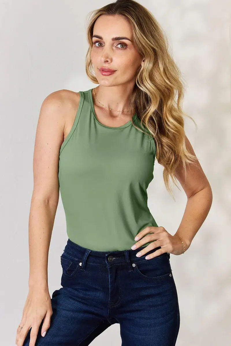 Round Neck Racerback Tank 14