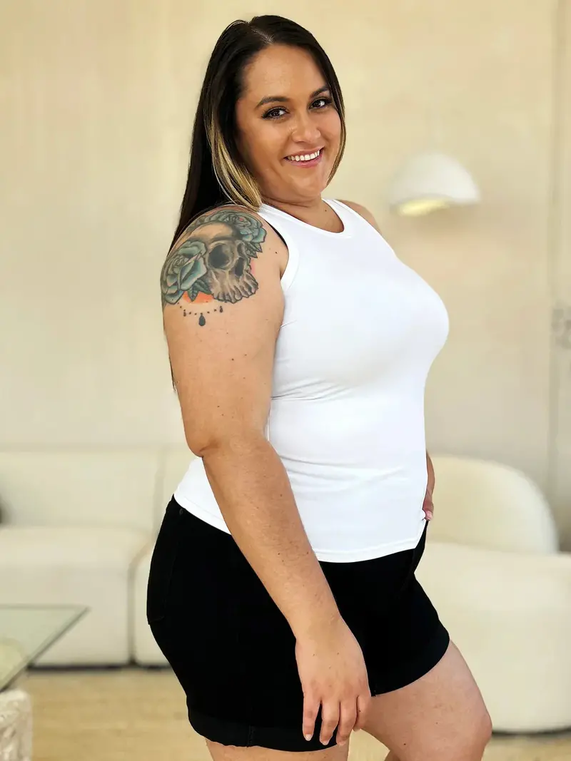 Round Neck Slim Tank 6
