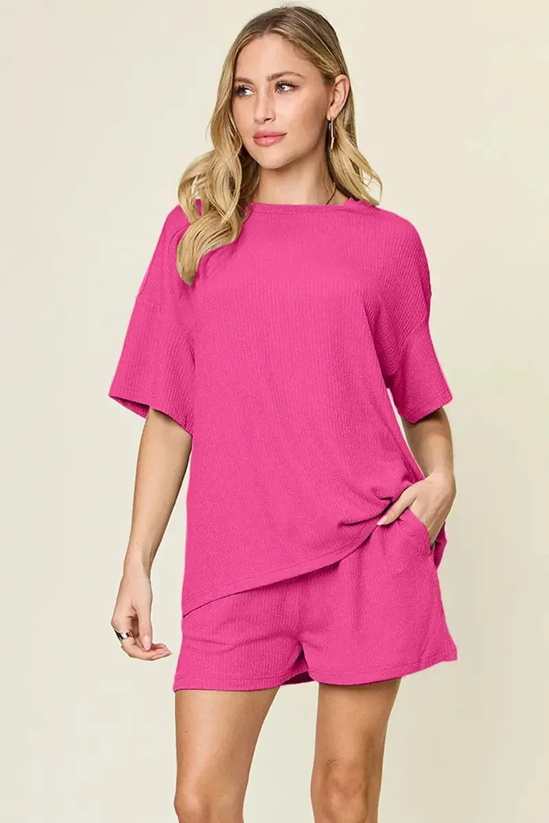 Round Neck Solid Set 1
