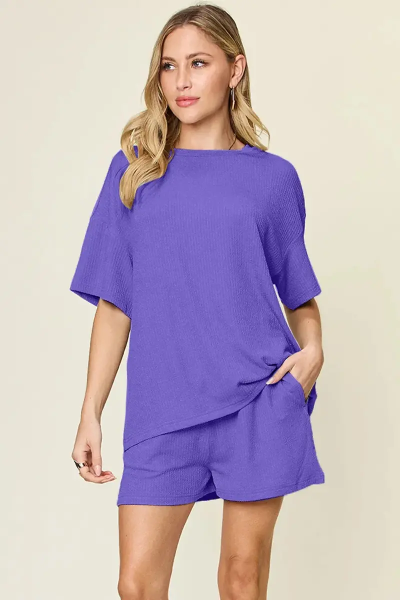 Round Neck Solid Set 13