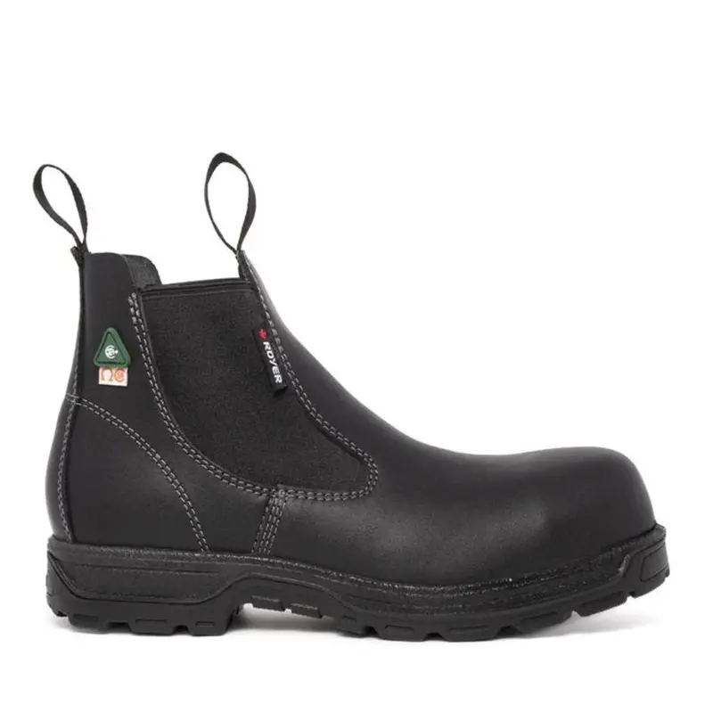 Royer 5630Gt Romeo Unisex Slip-On 6" Composite Toe Work Boot - Black 1